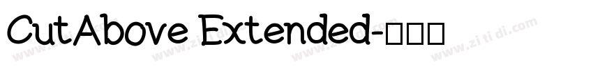 CutAbove Extended字体转换